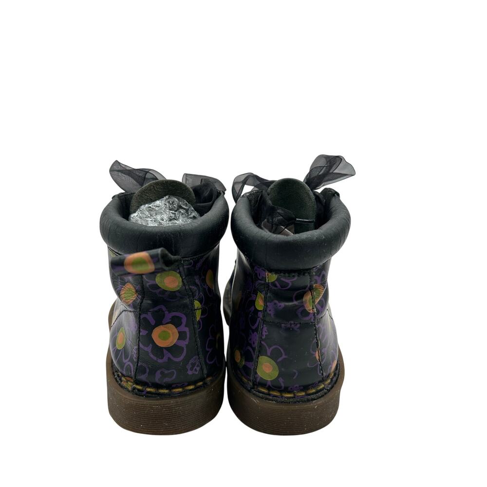 Rare Vintage Made in England Dr. Martens boots bold retro floral Print SZ 8 Y2k - Picture 4 of 11